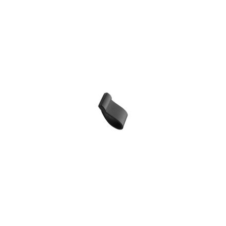 Fogantyú Furnipart STRAP   16mm, fém-bőr, fekete - fekete