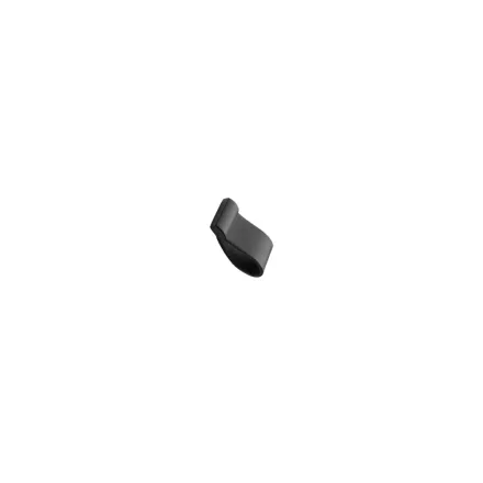 Fogantyú Furnipart STRAP   16mm, fém-bőr, fekete - fekete