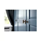Fogantyú Furnipart MANOR T gomb, fém, antik sárgaréz