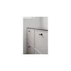 Fogantyú Furnipart MANOR T gomb, fém, fekete matt