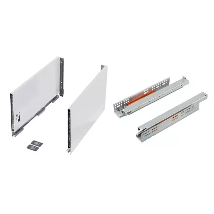 K-StrongMax 18 PUSH fiókvasalat H249/450mm, fehér