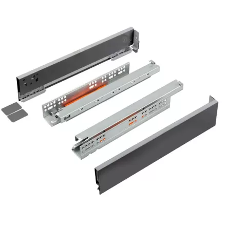K-StrongMax 18 PUSH fiókvasalat H89/350mm, szürke