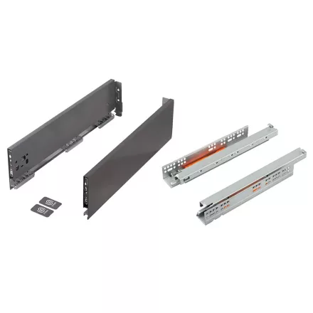 K-StrongMax 18 PUSH fiókvasalat H121/300mm, szürke