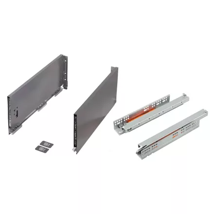 K-StrongMax 18 PUSH fiókvasalat H185/300mm, szürke