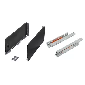 K-StrongMax 18 PUSH fiókvasalat H185/500mm, fekete