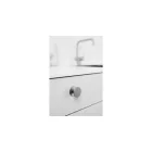 Fogantyú Furnipart ORBIT gomb, fém, szálcsiszolt