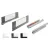 K-StrongMax 16 PUSH fiókvasalat H185/550mm üveg oldalfal, szürke