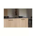 Fogantyú Furnipart EQUESTER  160mm, fém, fekete matt