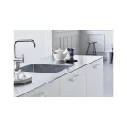 Fogantyú Furnipart CARVE  160mm, fém, fehér matt