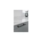 Fogantyú Furnipart VILLA  128mm, fém, fekete nikkel