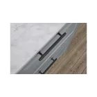 Fogantyú Furnipart VILLA  128mm, fém, fekete nikkel