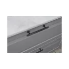 Fogantyú Furnipart VILLA  128mm, fém, fekete nikkel