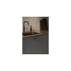 Fogantyú Furnipart VILLA  128mm, fém, fekete metál