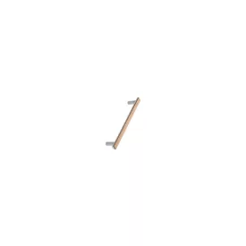   Fogantyú Furnipart BIS  160mm, fém-fa, matt fehér - lakkozott tölgy