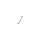 Fogantyú Furnipart BIS  160mm, fém-fa, matt fekete - lakkozott tölgy
