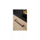 Fogantyú Furnipart TOCCO  160mm, fém, fekete matt