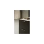 Fogantyú Furnipart BOND  160mm, fém-akumínium, matt fekete - fekete metál