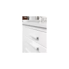 Fogantyú Furnipart VANILLA   96mm, porcelán, fehér