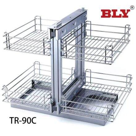 BLY univerzális sarokmechanizmus 4 polccal, sarokszekrénybe 900mm J|B
