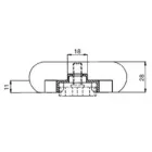 Állító láb PR 2701 25 mm (csavar 82812)