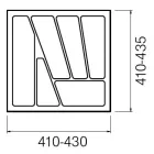 STRONG Evőeszköztartó 50/435 (430 x 435 mm) fémes