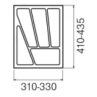 STRONG Evőeszköztartó 40/435 (330 x 435 mm) fémes