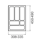 STRONG Evőeszköztartó 40/490 (335 x 490 mm) fémes