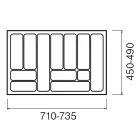 STRONG Evőeszköztartó 80/490 (735 x 490 mm) fémes