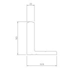 SISCO 823 profil alu alsó 3000mm
