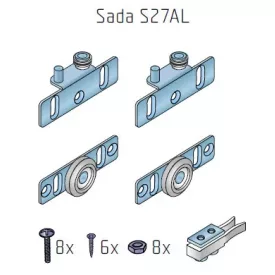 S-S37AL vasalat szett alu ajtókra 35 kg