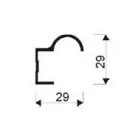 SEVROLL Focus 18mm fogantyú profil 2,7m ezüst