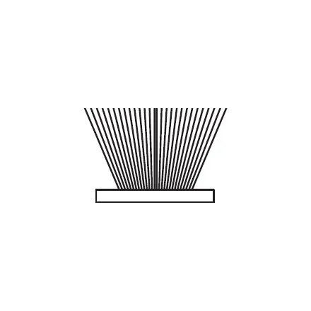 SEVROLL támfalas kefe öntapadó 6,7x4mm szürke