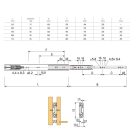 StrongBall S5 golyós teljes kihúzású sín csill.710mm 55kg