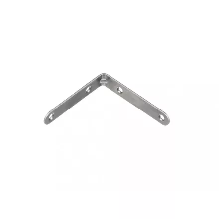Sarokvas 80x80mm megerősített, cink fehér