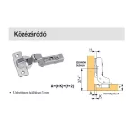StrongHinges S5 pánt közézáródó csillapítással 110° csavarra, klipes