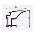 SEVROLL Fox II fogantyú profil 2,7m olíva szálcsiszolt