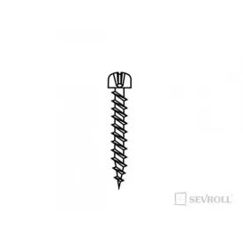 SEVROLL csavar 2,5x18mm félgömbfej cink fehér