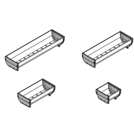 BL ZSI.040SI O-L Tál 88x352 mm nemesacél