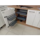Konyhai kamra Tandem C 560x500x650mm fékes, antracit, 600mm