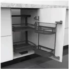 Konyhai kamra Tandem C 560x500x650mm fékes, antracit, 600mm