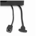 Konnektor Atom, felbillenő HDMI, alumínium - 265x118x67mm