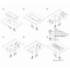 Konnektor Atom, felbillenő HDMI, alumínium - 265x118x67mm