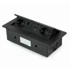 Konnektor Atom, felbillenő HDMI, fekete - 265x118x67mm