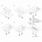 Konnektor Atom, felbillenő HDMI, fekete - 265x118x67mm