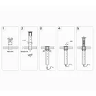 Konnektor Liftbox automata felhúzható 3-as + 2 USB, alu