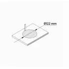 Konnektor Multibox 4-es + 2 USB + 2 RJ45 + induktív töltő, fekete