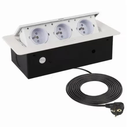 Konnektor Kombibox felbillenő 3-as, fehér