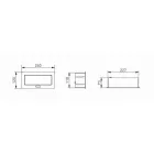 Konnektor felbillenő 2+2 USB, GTV, fehér, 240x120x73mm