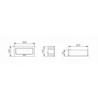 Konnektor felbillenő 2+2 USB, GTV, alu, 240x120x73mm