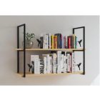 Könyvtámasz 3D kolibri minta, jobbos, fekete matt